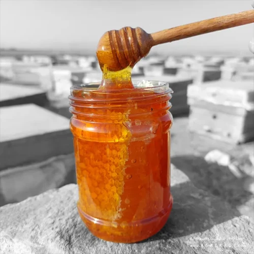 عسل آویشن موم دار ارگانیک